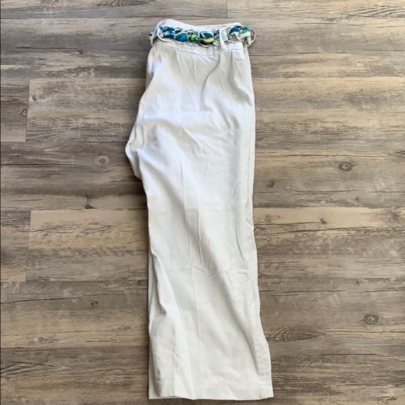 Women's CR Sportswear Capri Pants With Floral Cloth Chain Tie Belt Size 10 - Picture 7 of 12